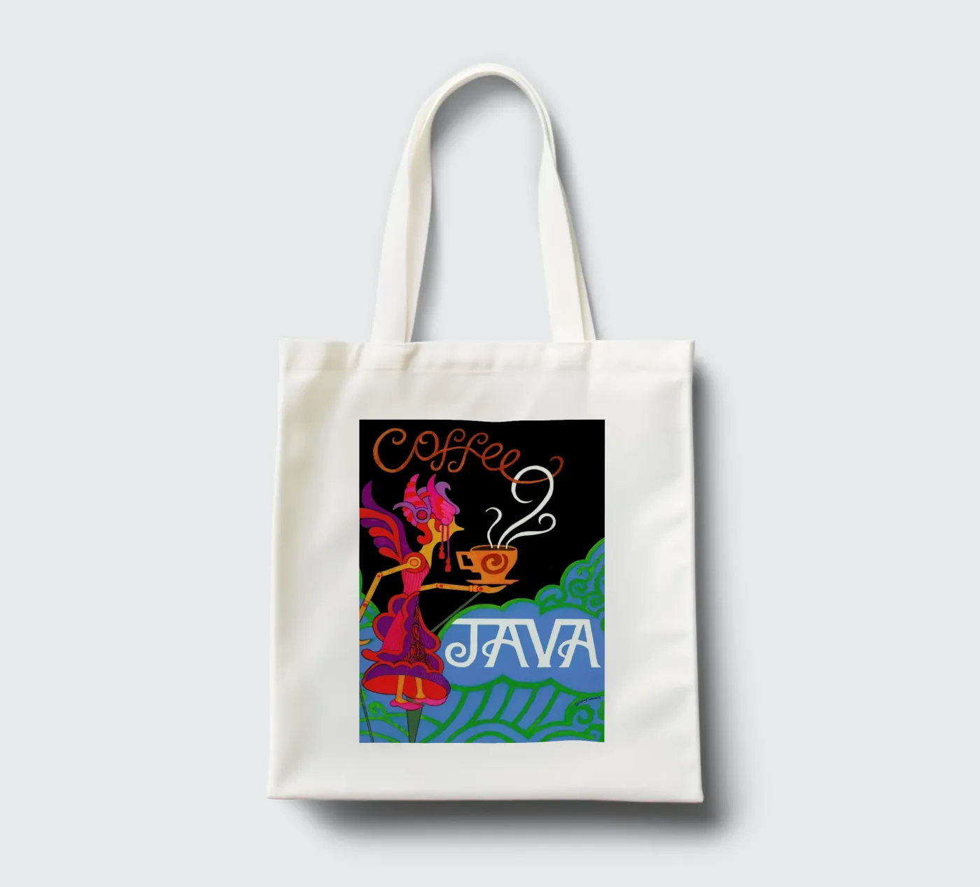 Java borsa in juta da Simboli Design