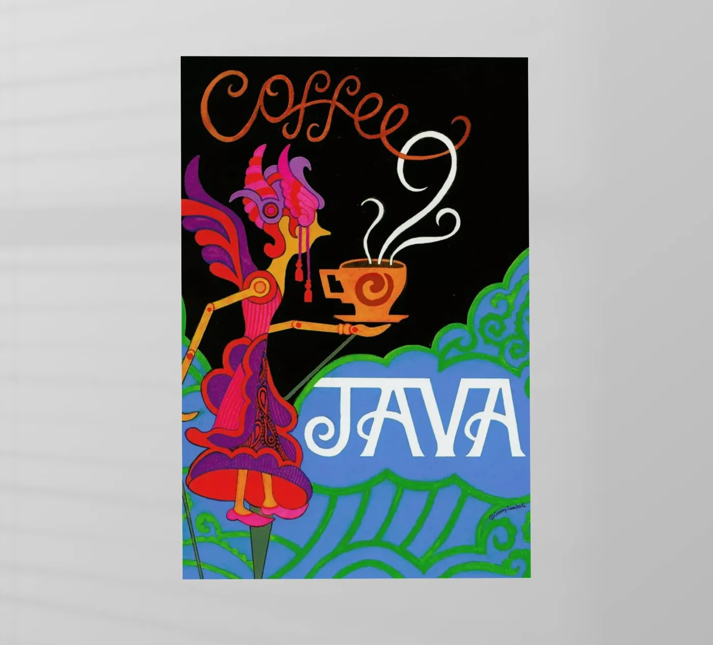 Java film rétro-éclairé de Simboli Design