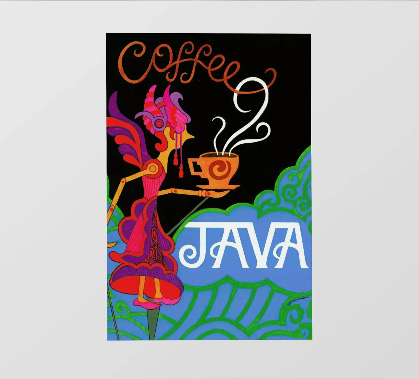 Java film rétro-éclairé de Simboli Design