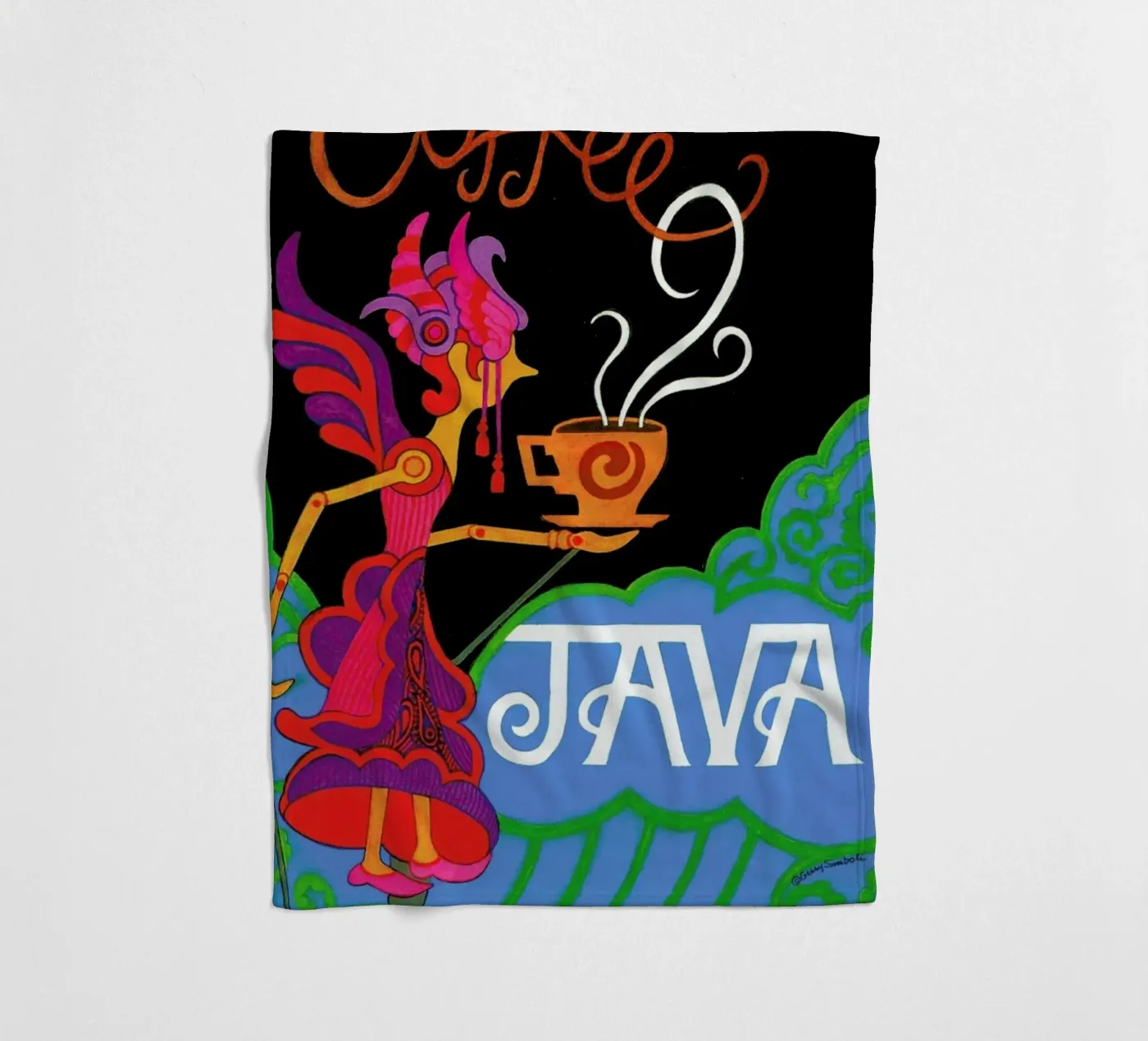 Java coperta in pile da Simboli Design