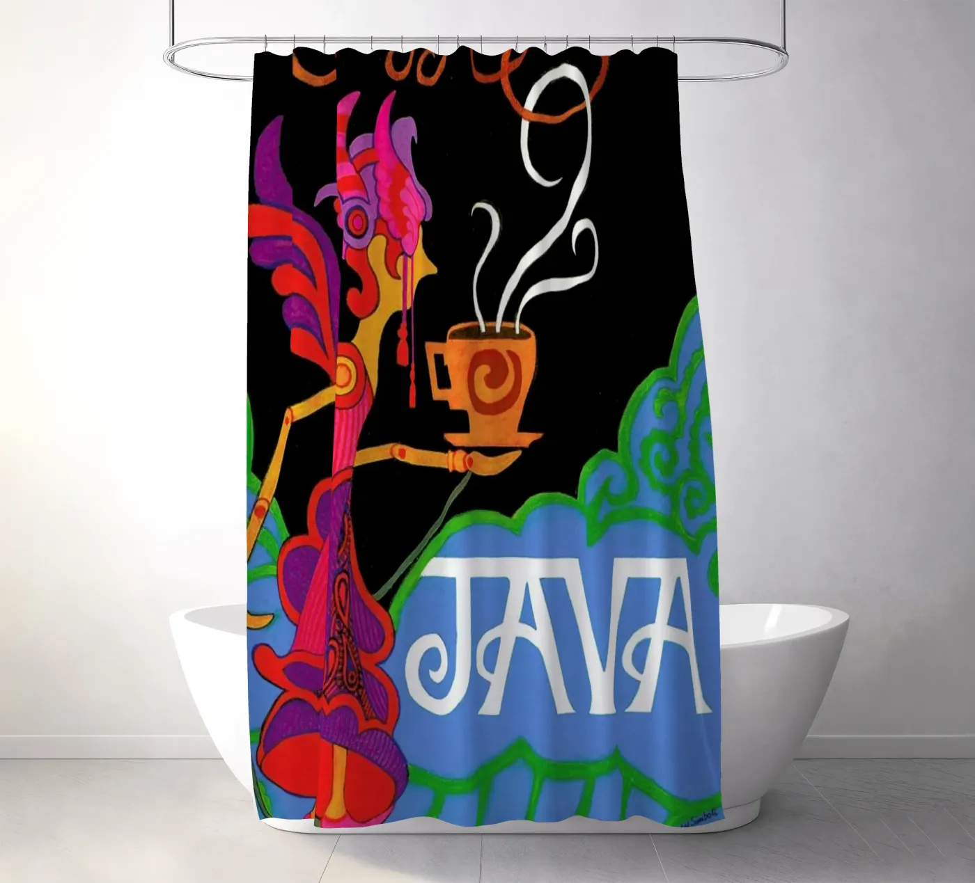 Java douchegordijn van Simboli Design