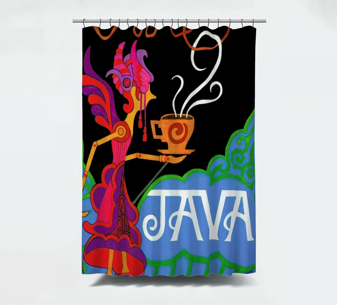 Java douchegordijn van Simboli Design