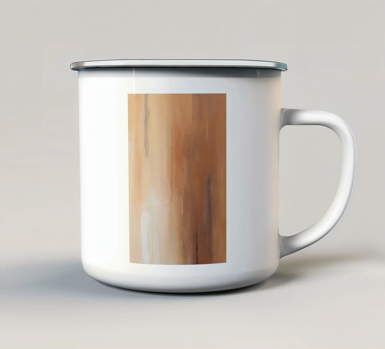 Boho Artistic 6 Texture 2 Emaille Tasse von Boho Print Collection