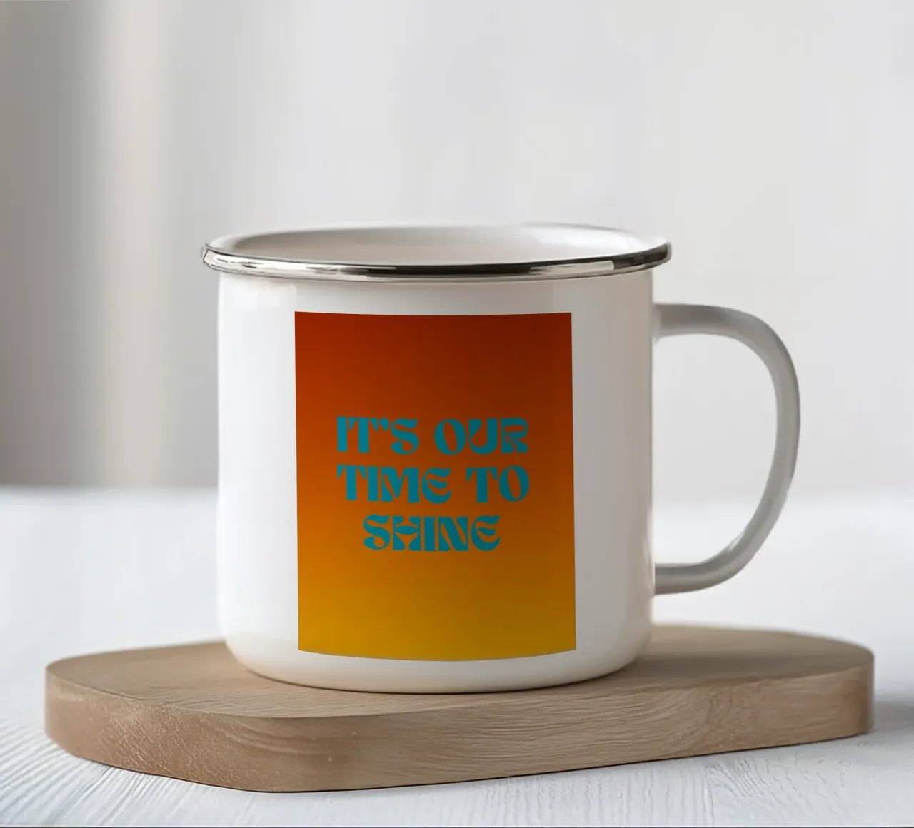Brillantezza tazza in smalto da inspirational quote