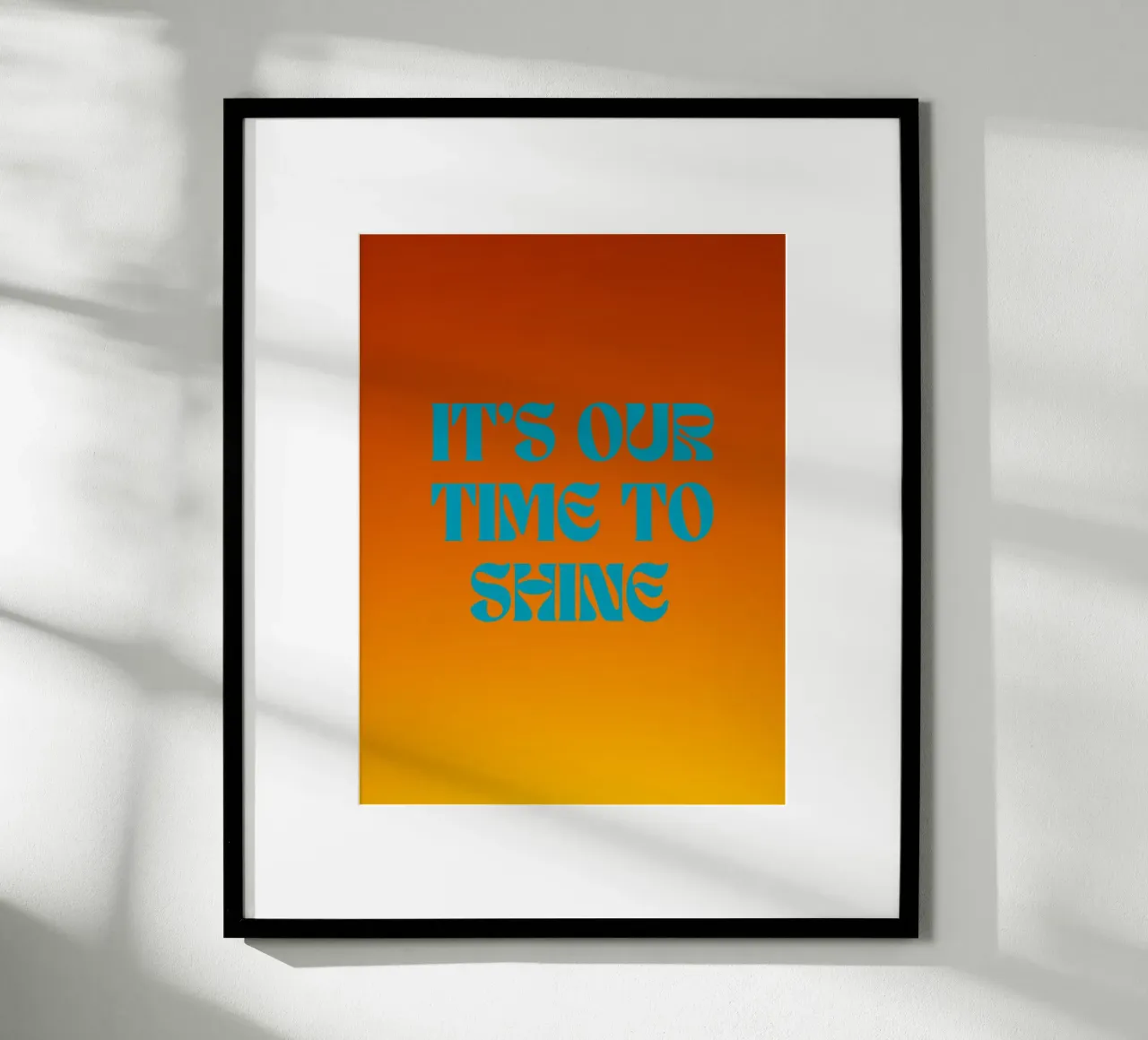 Schijn helder poster van inspirational quote