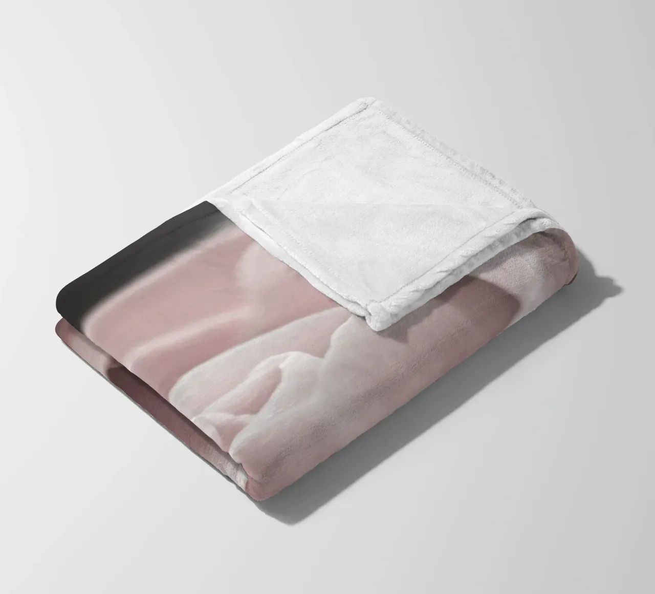 Elegante fiore di rosa - Delicato e senza tempo coperta in pile da Whole©