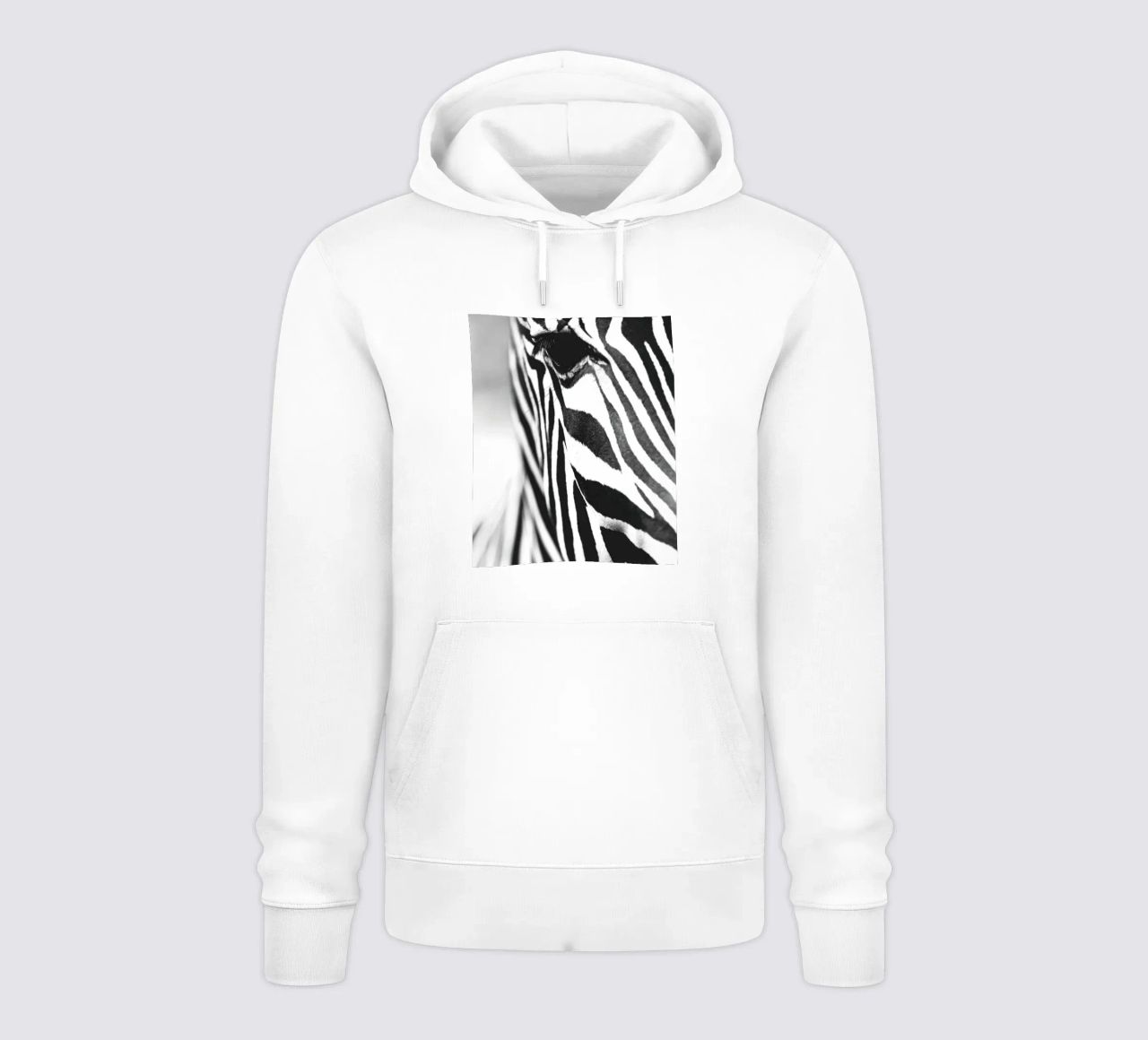 Zebra close-up art - Design moderno in bianco e nero felpa con cappuccio da Whole©