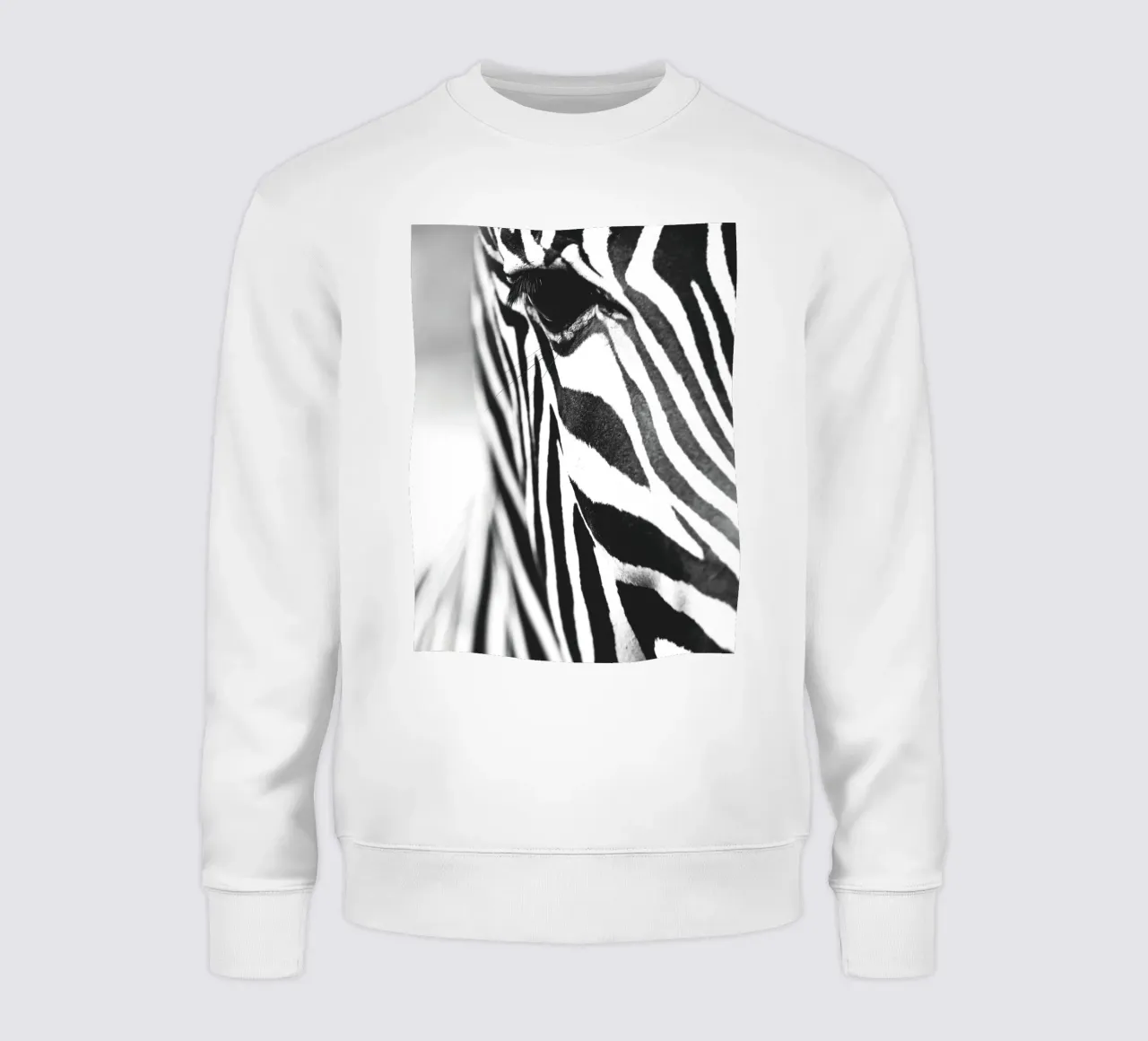 Zebra close-up art - Design moderno in bianco e nero felpa da Whole©