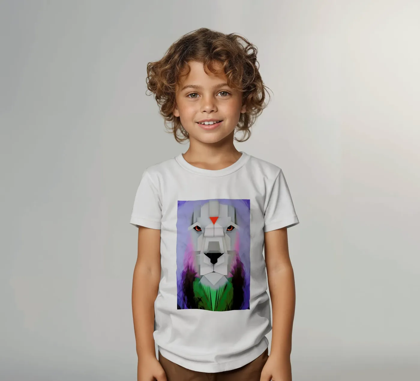 Lion t-shirt bambini da Maks.M