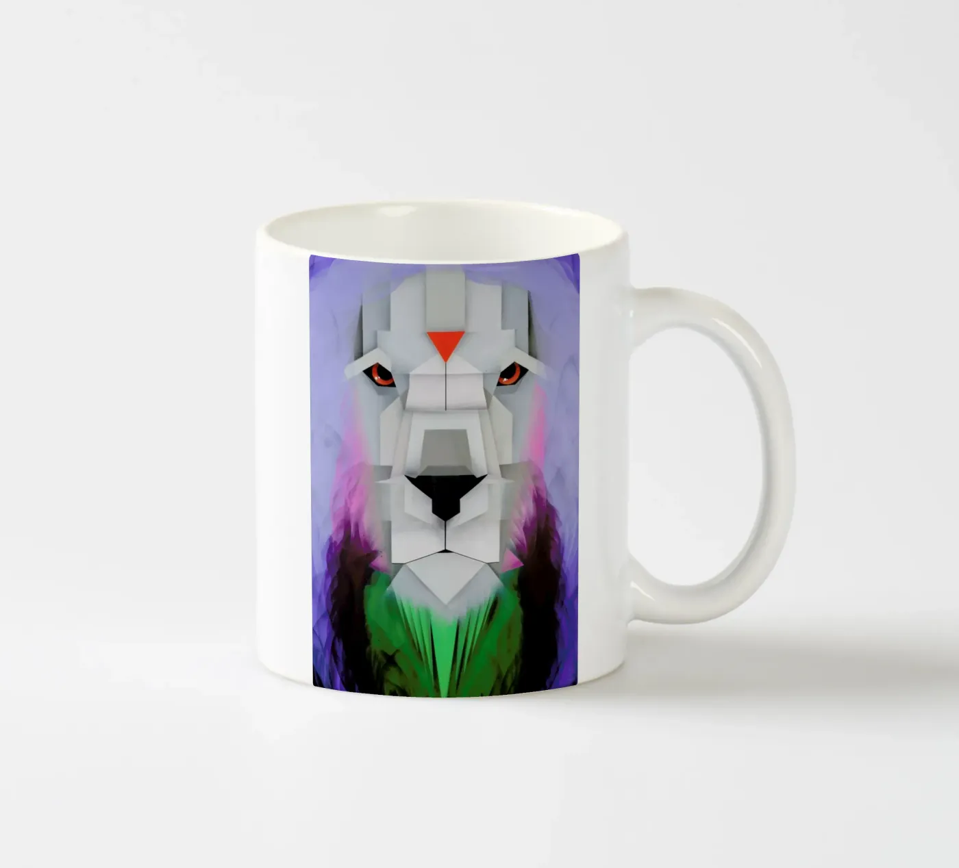 Lion ceramic mug by Maks.M