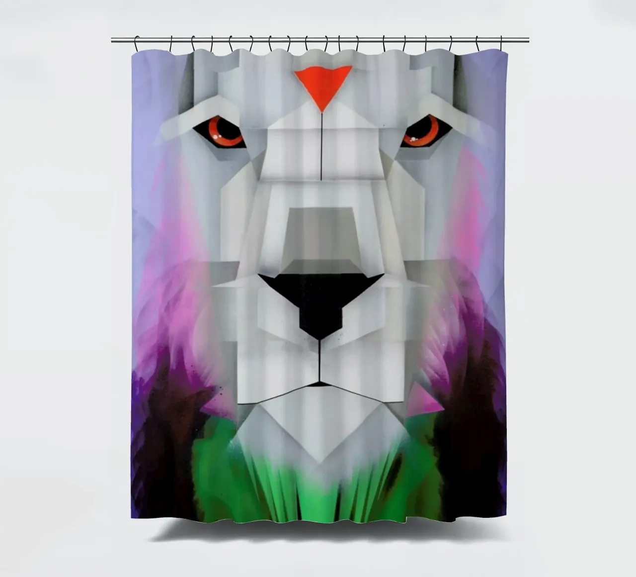 Lion shower curtain by Maks.M