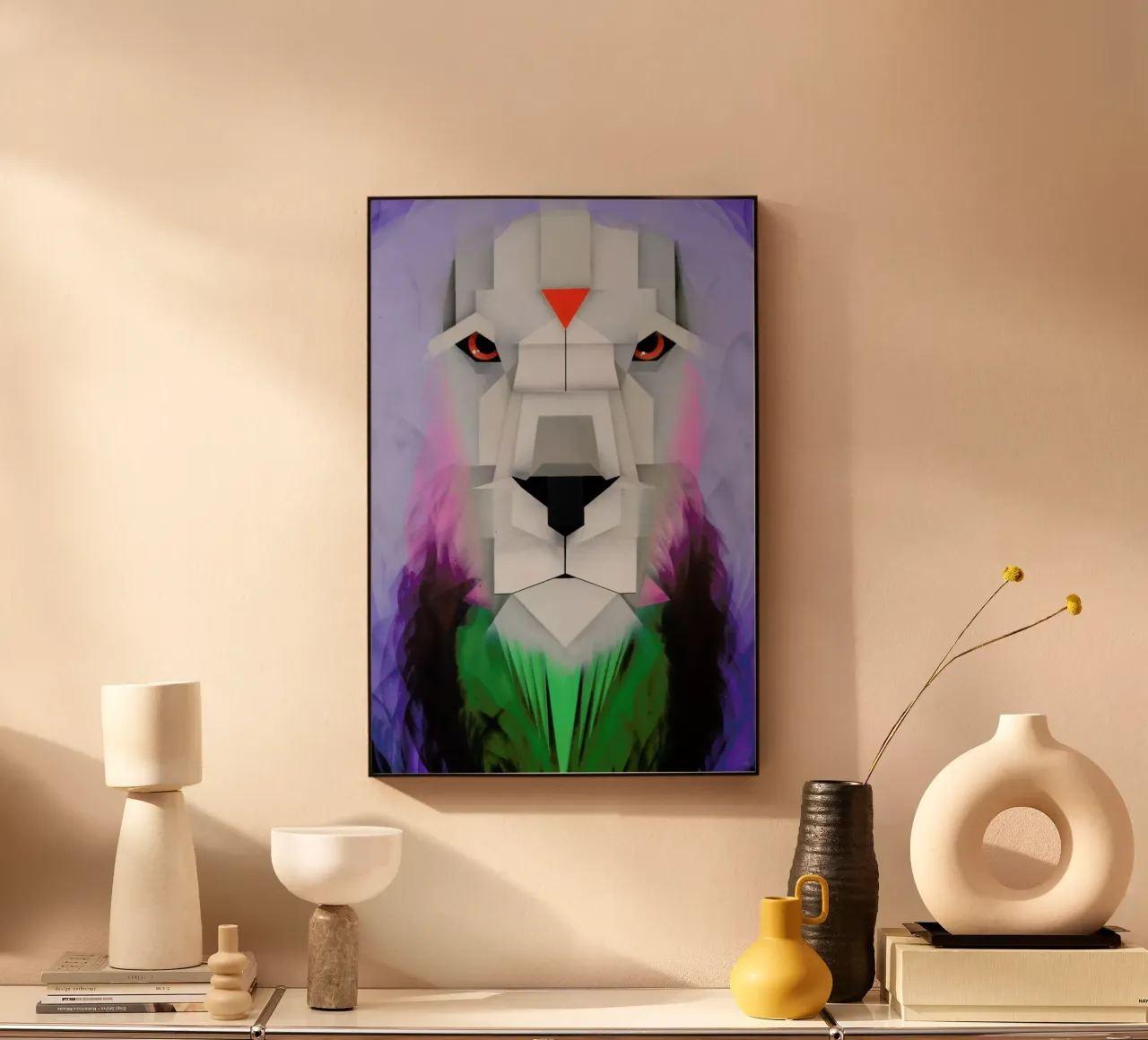 Lion acrylic glass by Maks.M