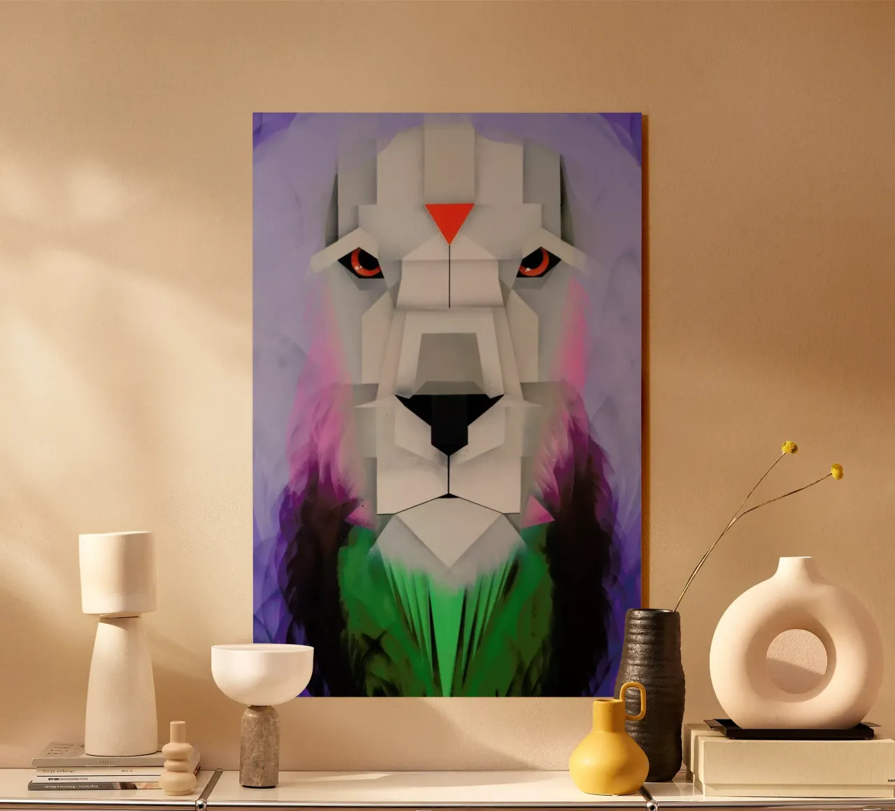 Lion acrylic glass by Maks.M