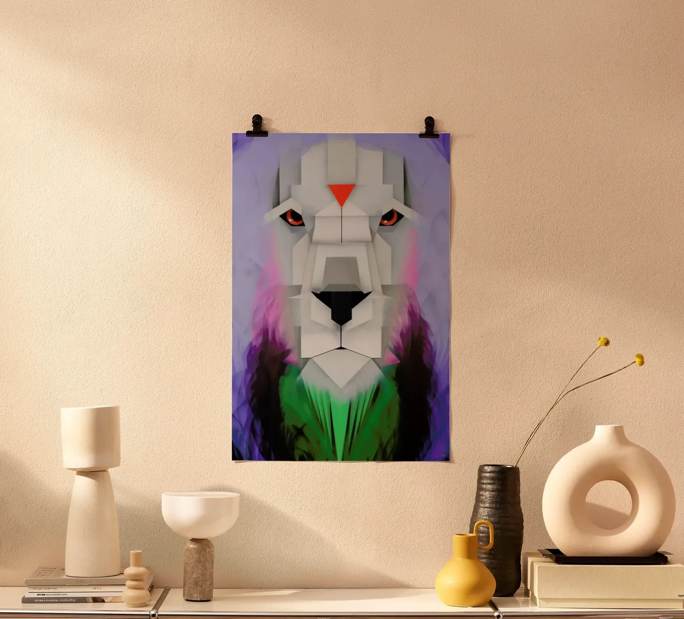 Lion poster by Maks.M