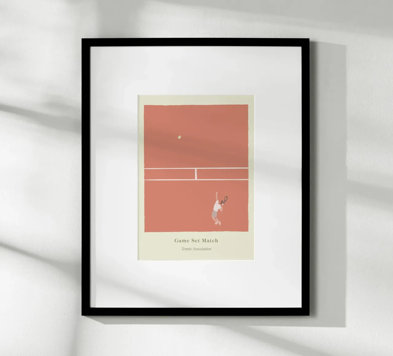 Boho Retro Sports 2 Tennis Court 4 poster by Boho Print Collection