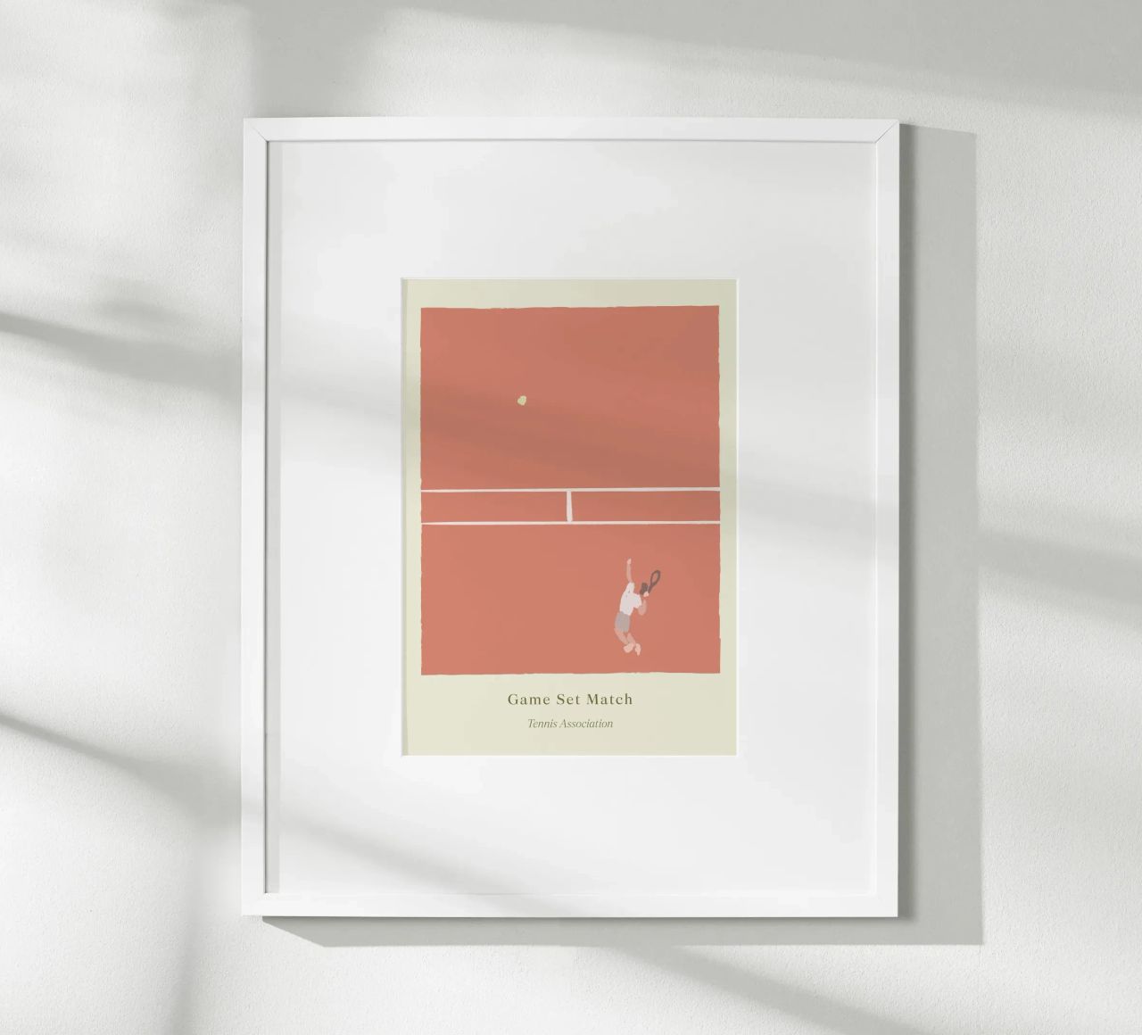 Boho Retro Sports 2 Tennis Court 4 poster by Boho Print Collection