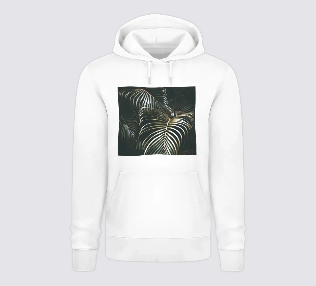 Foglie di palma tropicale - Design scuro ed esotico felpa con cappuccio da Whole©