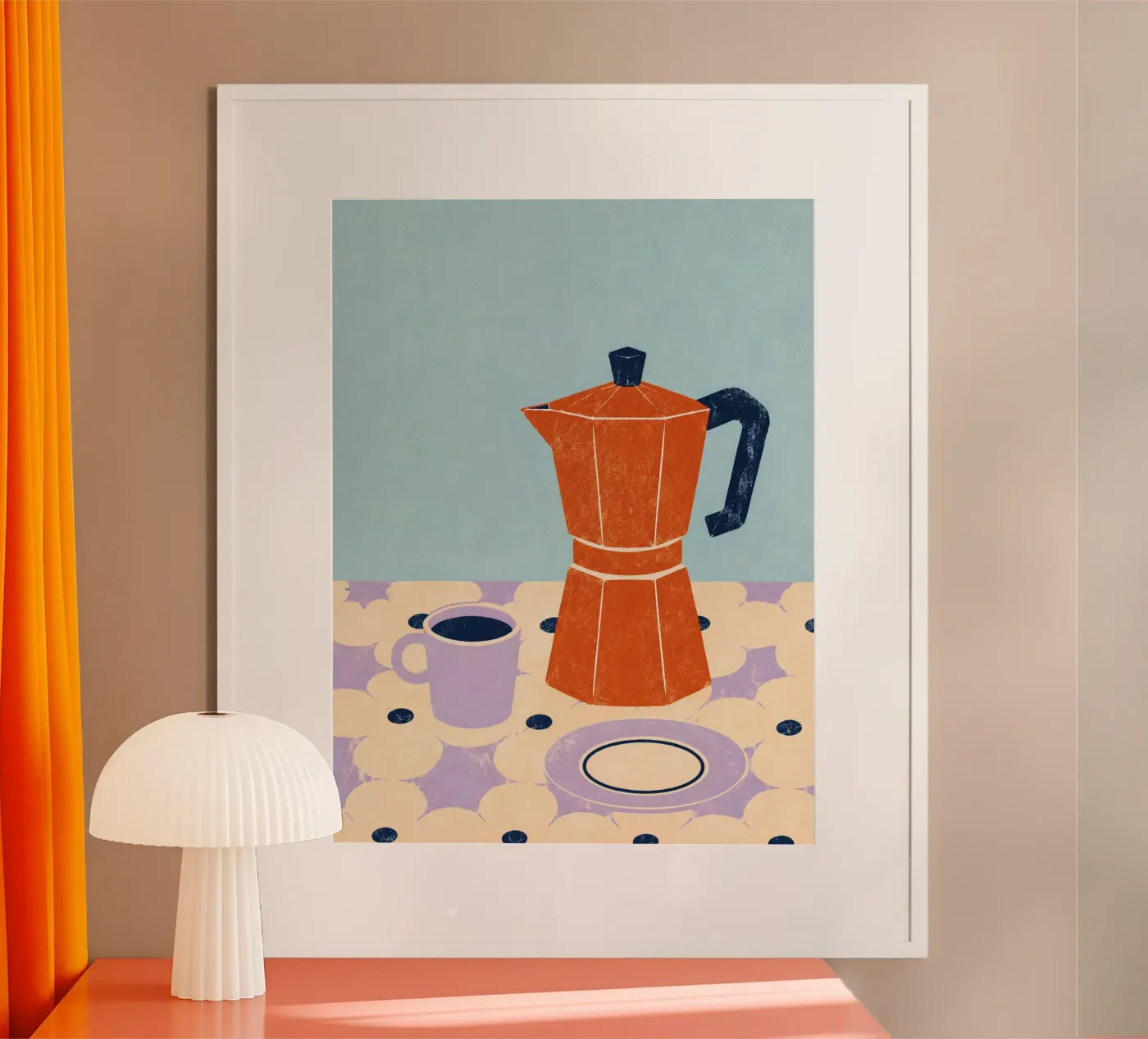 Retro coffeetime poster by Tabletime