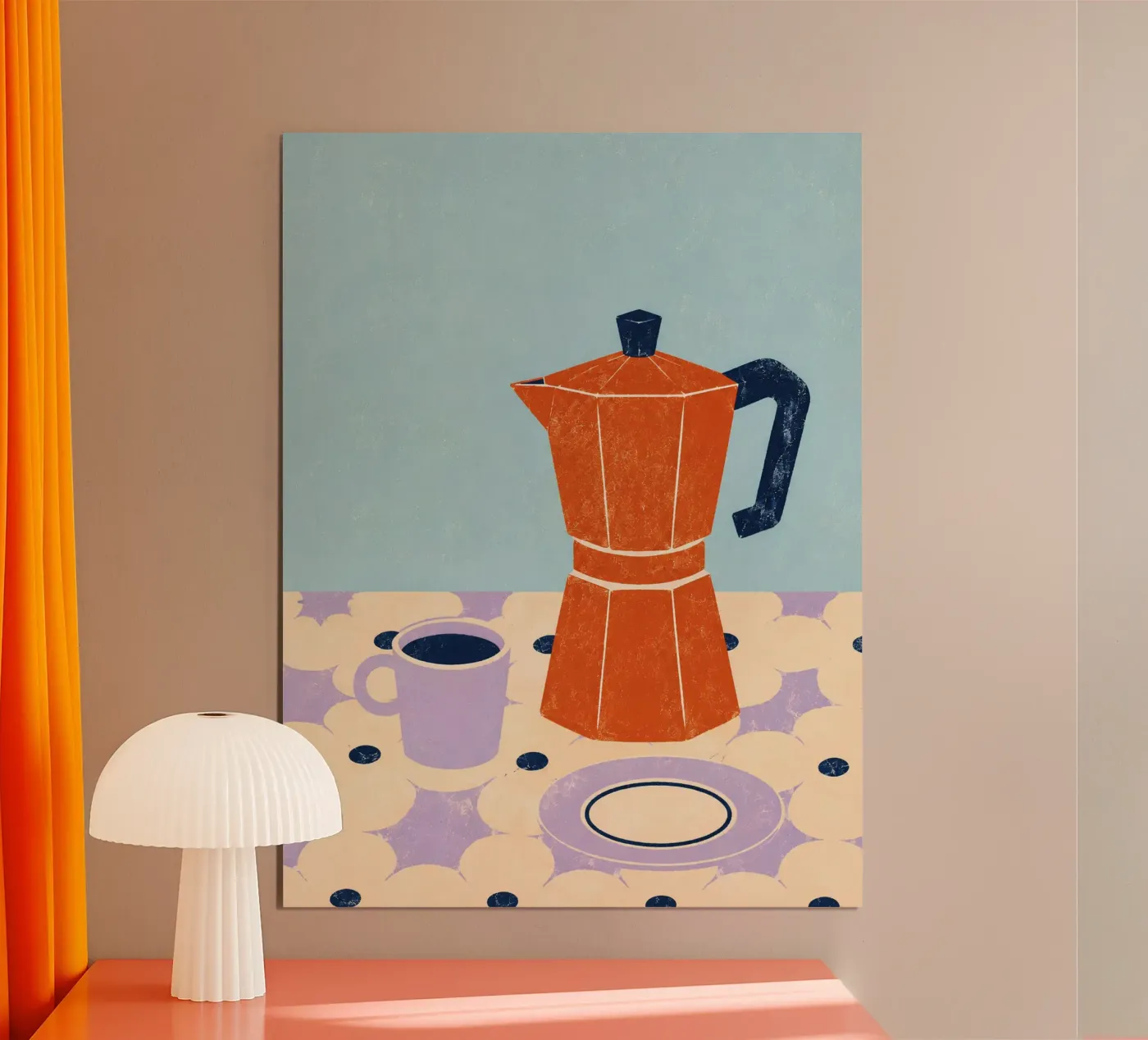 Retro coffeetime poster by Tabletime
