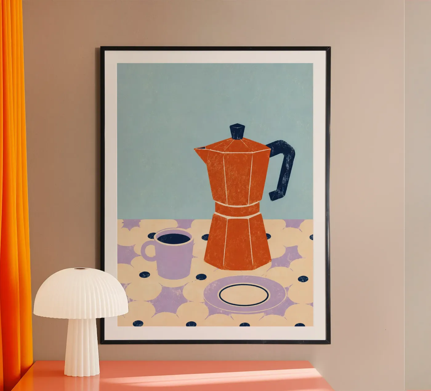 Retro coffeetime poster by Tabletime