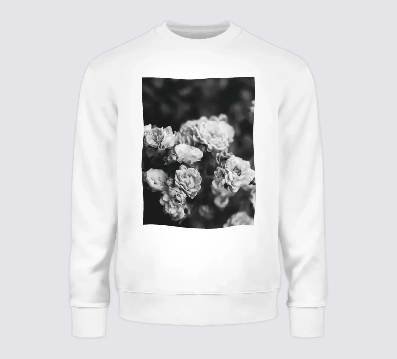 Rose vintage - splendore floreale senza tempo in bianco e nero felpa da Whole©