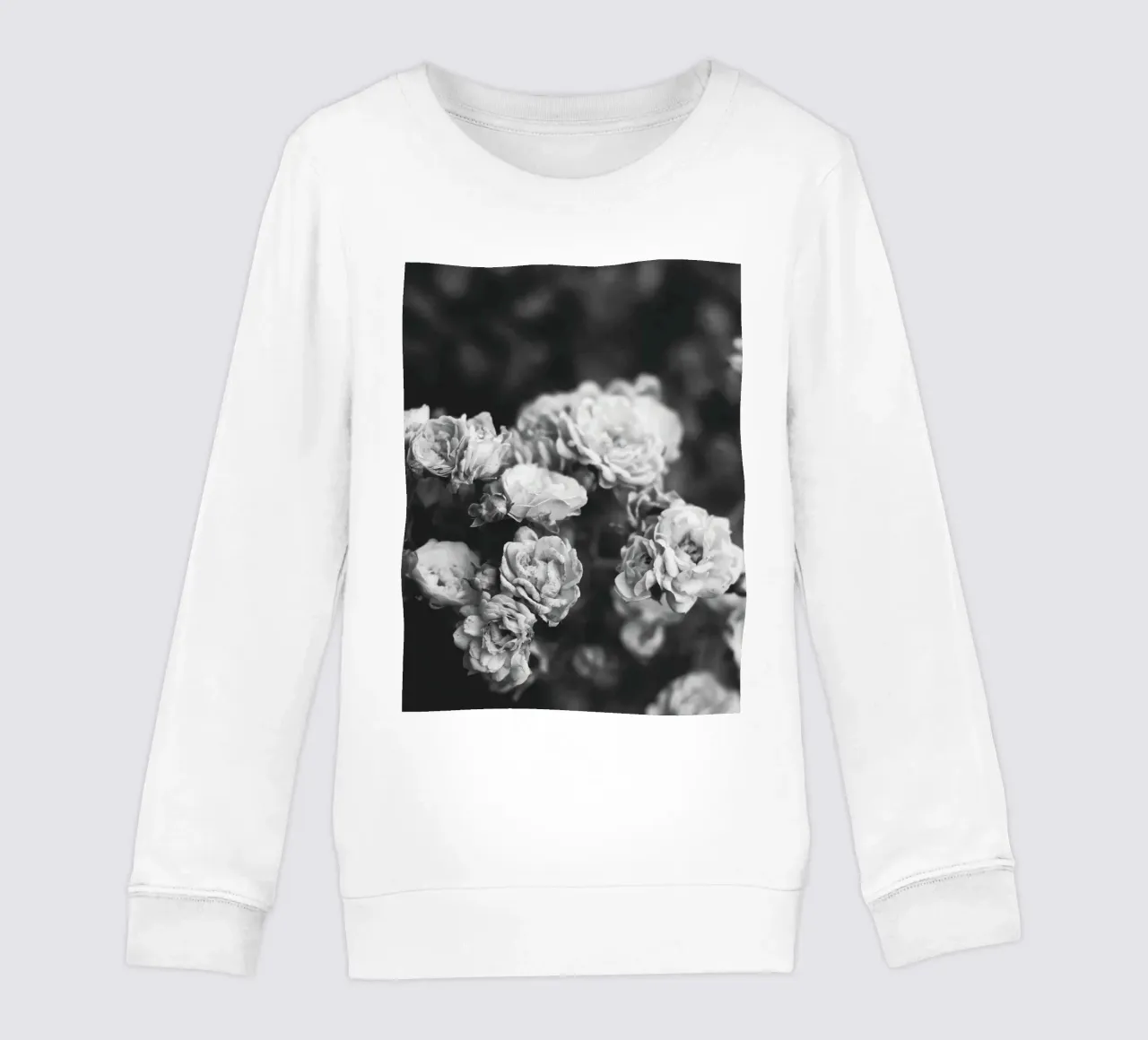 Rose vintage - splendore floreale senza tempo in bianco e nero felpa bambino da Whole©