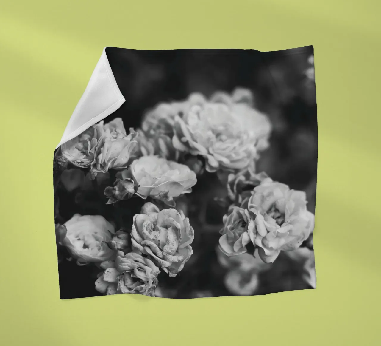 Rose vintage - splendore floreale senza tempo in bianco e nero coperta in pile da Whole©