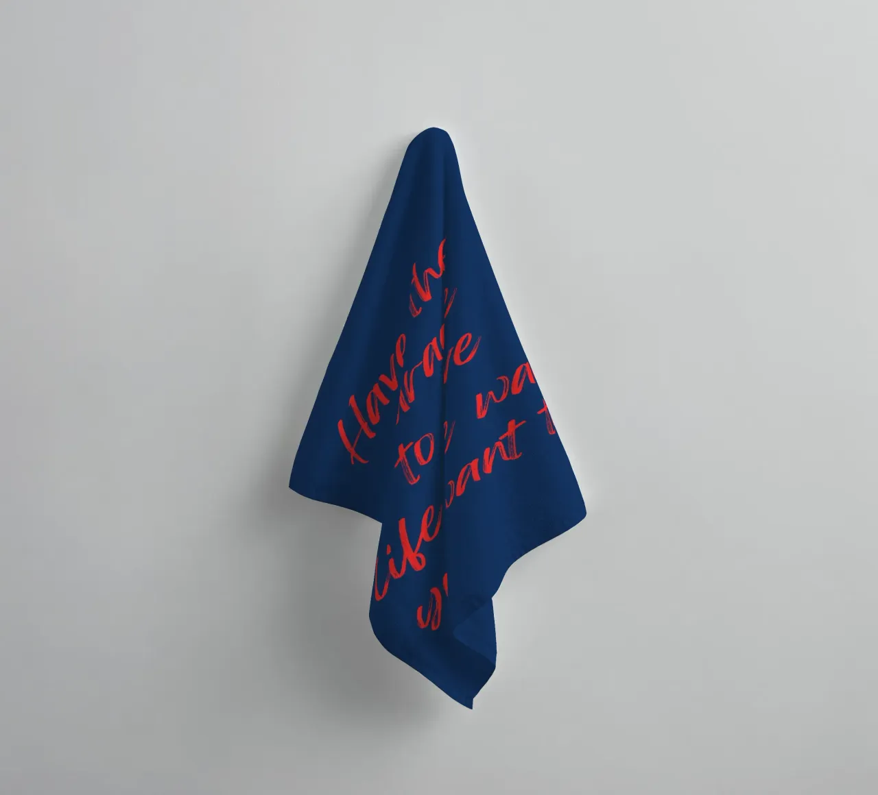 Abbiate il coraggio di vivere a modo vostro asciugamano da bagno da inspirational quote