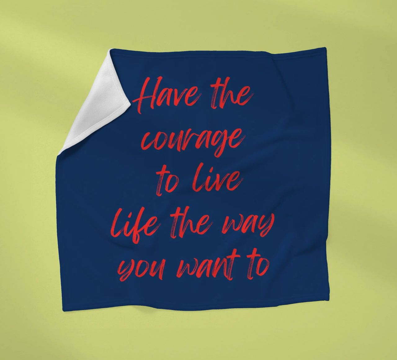 Abbiate il coraggio di vivere a modo vostro coperta in pile da inspirational quote