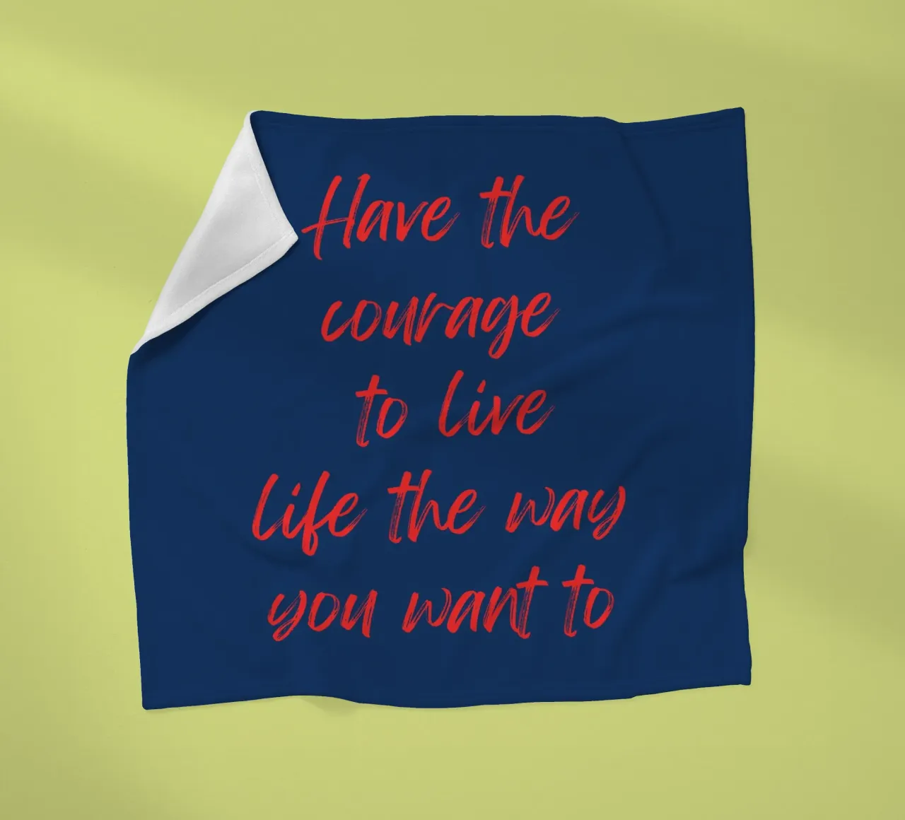 Abbiate il coraggio di vivere a modo vostro coperta in pile da inspirational quote