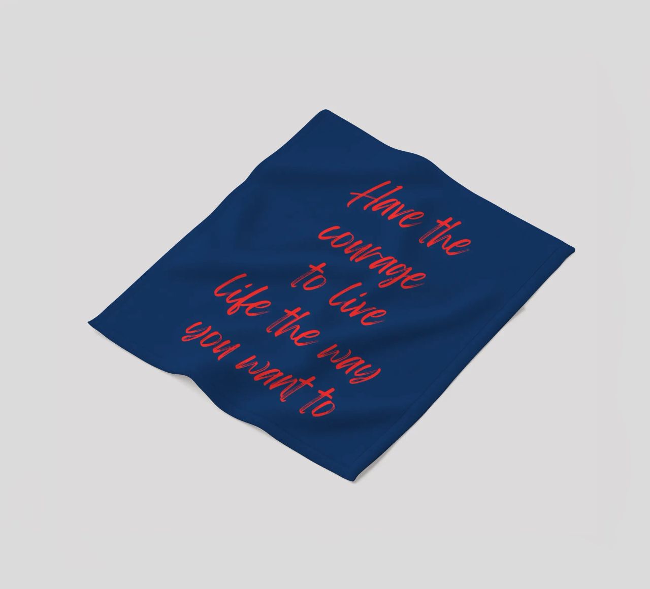 Abbiate il coraggio di vivere a modo vostro coperta in pile da inspirational quote