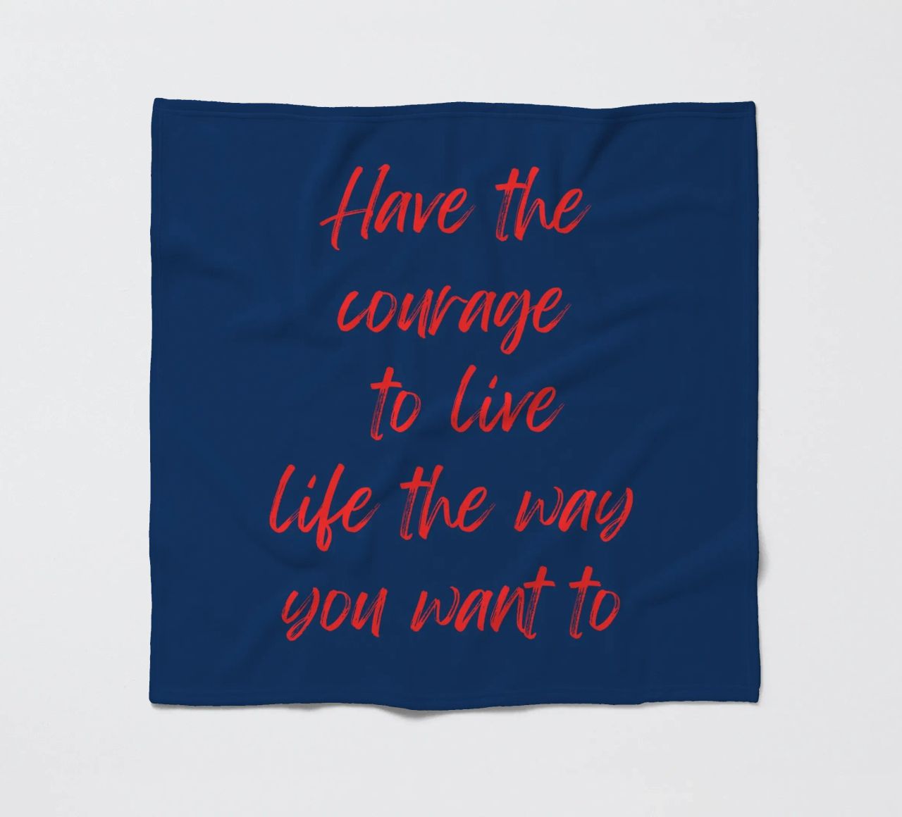 Abbiate il coraggio di vivere a modo vostro coperta in pile da inspirational quote
