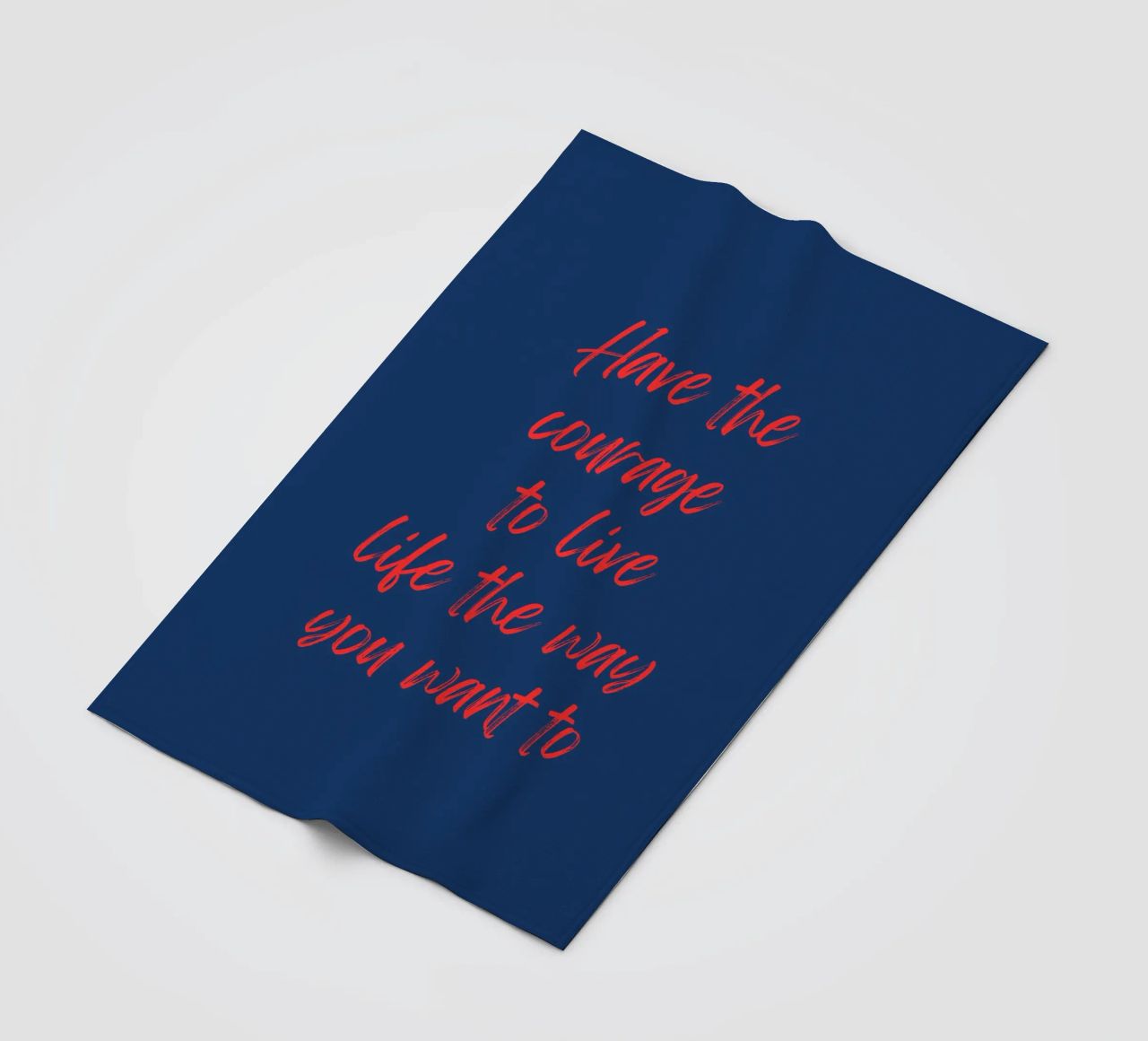 Abbiate il coraggio di vivere a modo vostro coperta in pile da inspirational quote