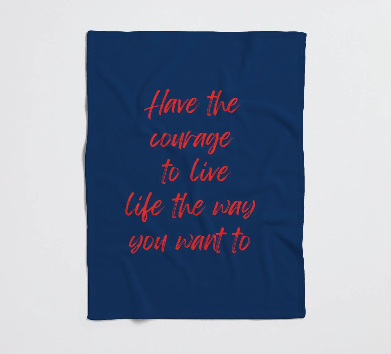 Abbiate il coraggio di vivere a modo vostro coperta in pile da inspirational quote