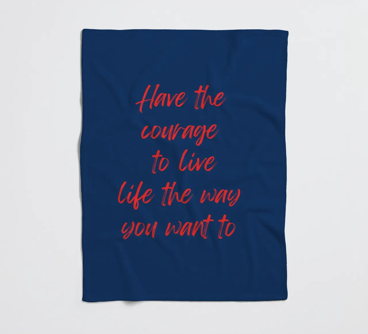 Abbiate il coraggio di vivere a modo vostro coperta in pile da inspirational quote