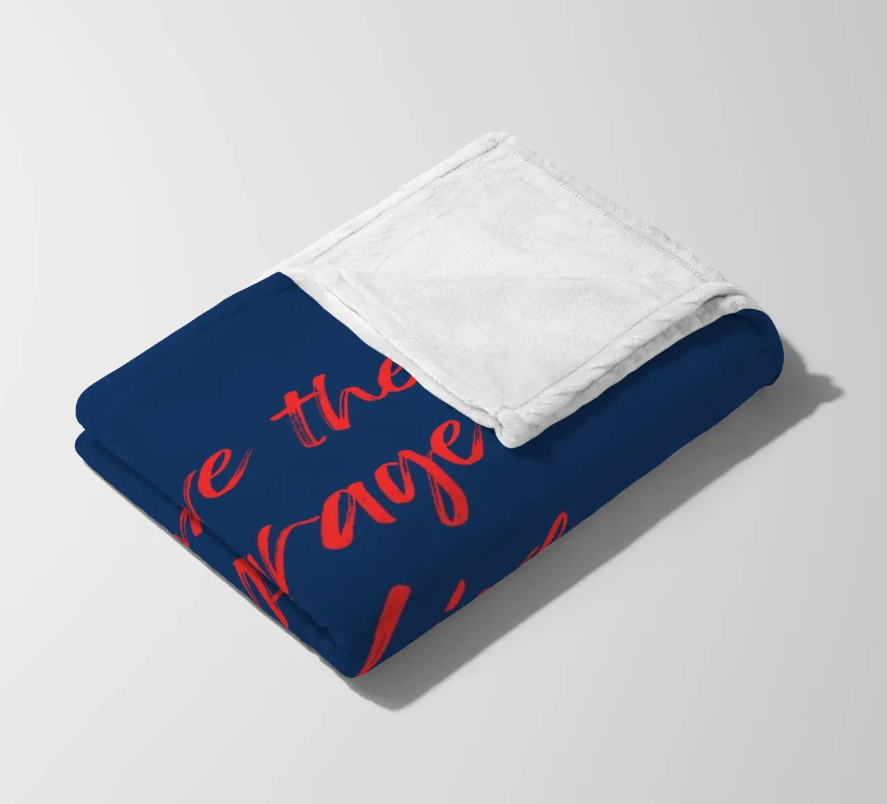 Abbiate il coraggio di vivere a modo vostro coperta in pile da inspirational quote