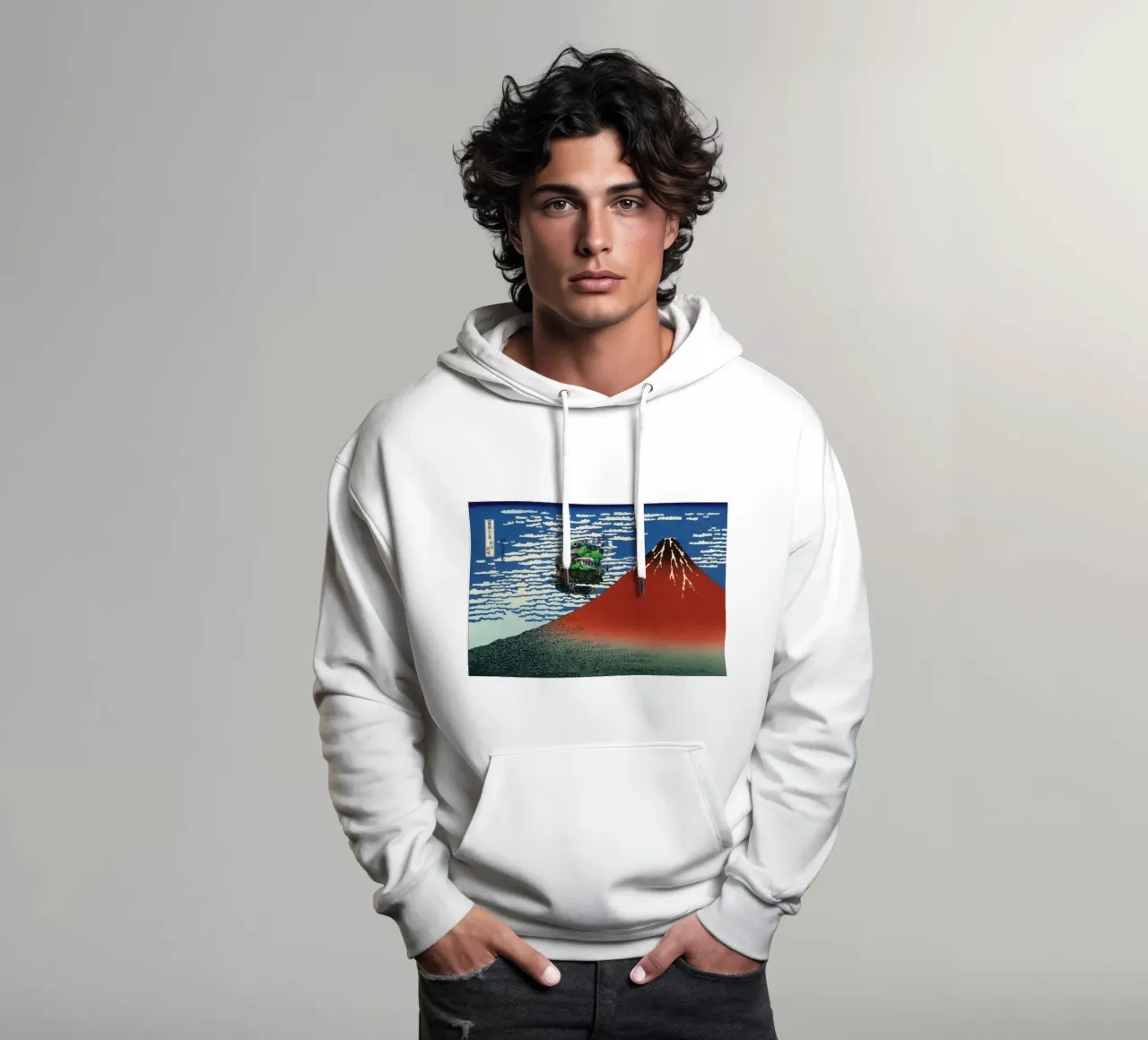Howl's Moving Castle & Mt Fuji felpa con cappuccio da Mashtup