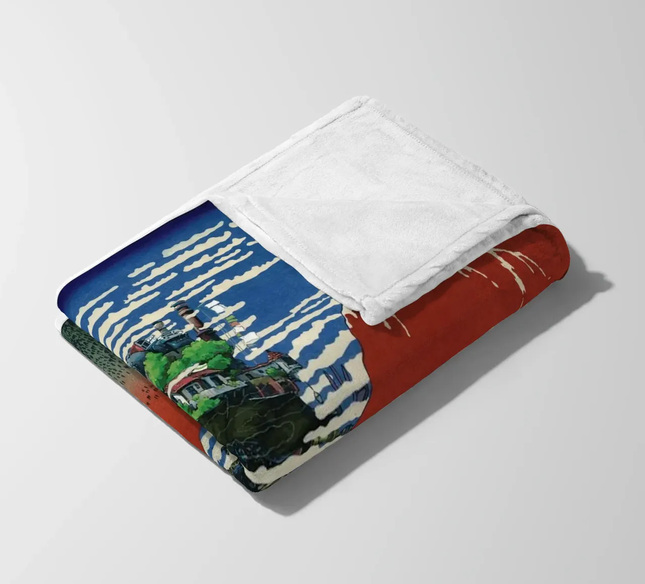 Howl's Moving Castle & Mt Fuji coperta in pile da Mashtup