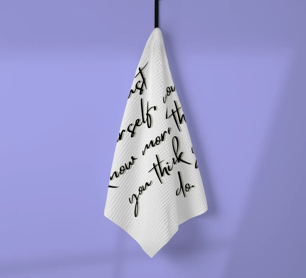 Fiducia in se stessi canovaccio da cucina da inspirational quote
