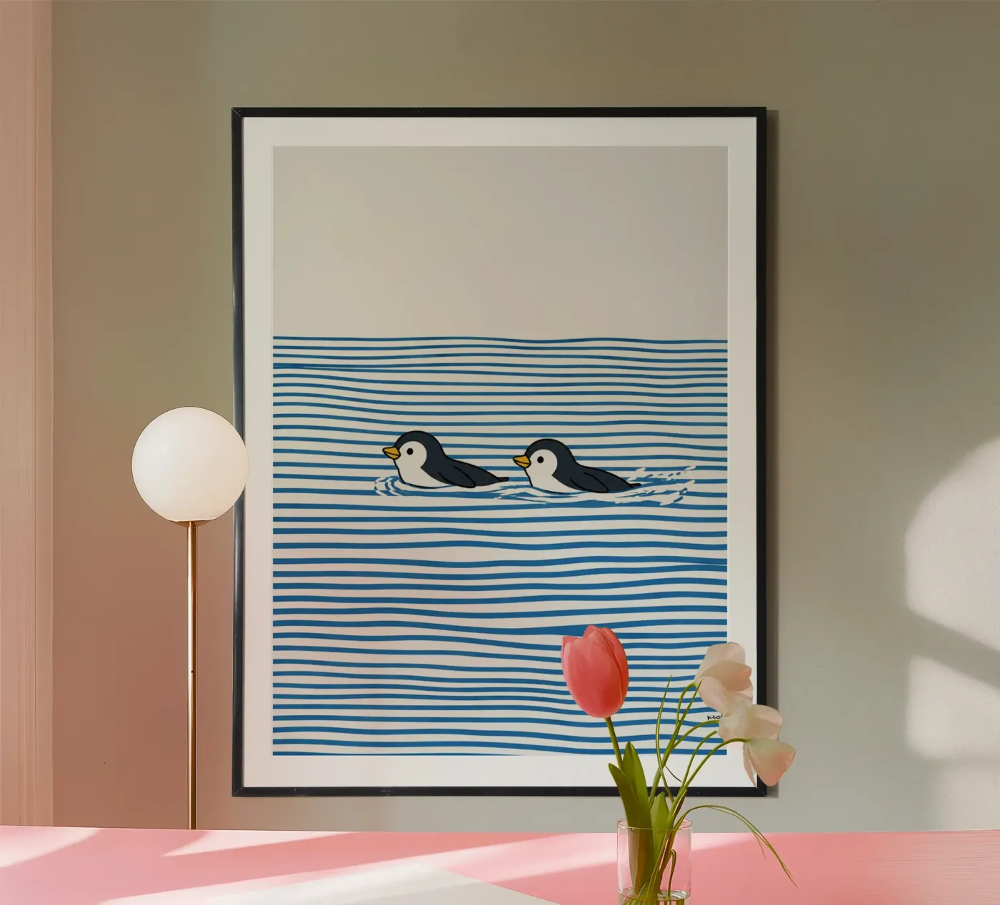 2 penguins poster da Silke Wagnerr
