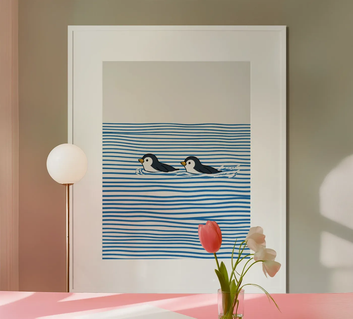 2 penguins poster da Silke Wagnerr