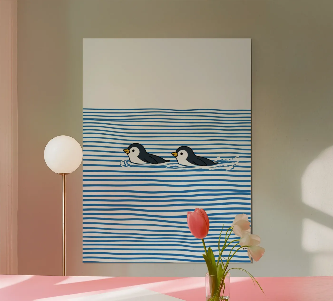 2 penguins poster da Silke Wagnerr
