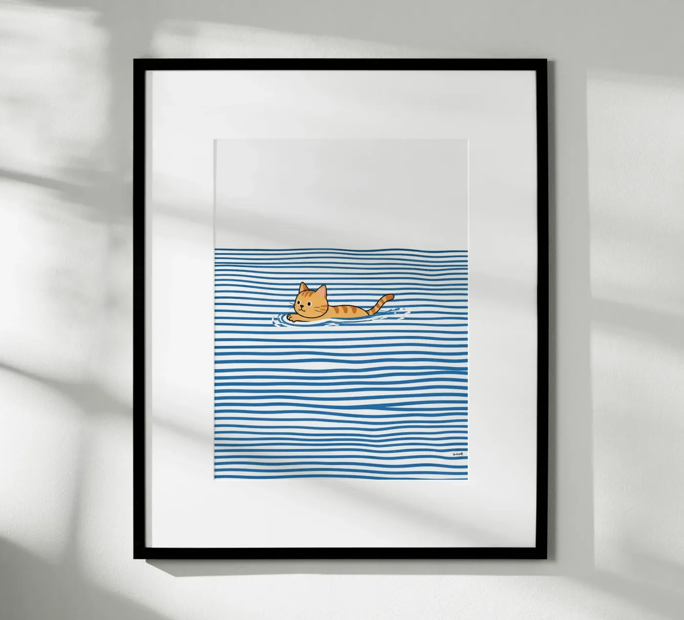 Cat swim poster da Silke Wagnerr