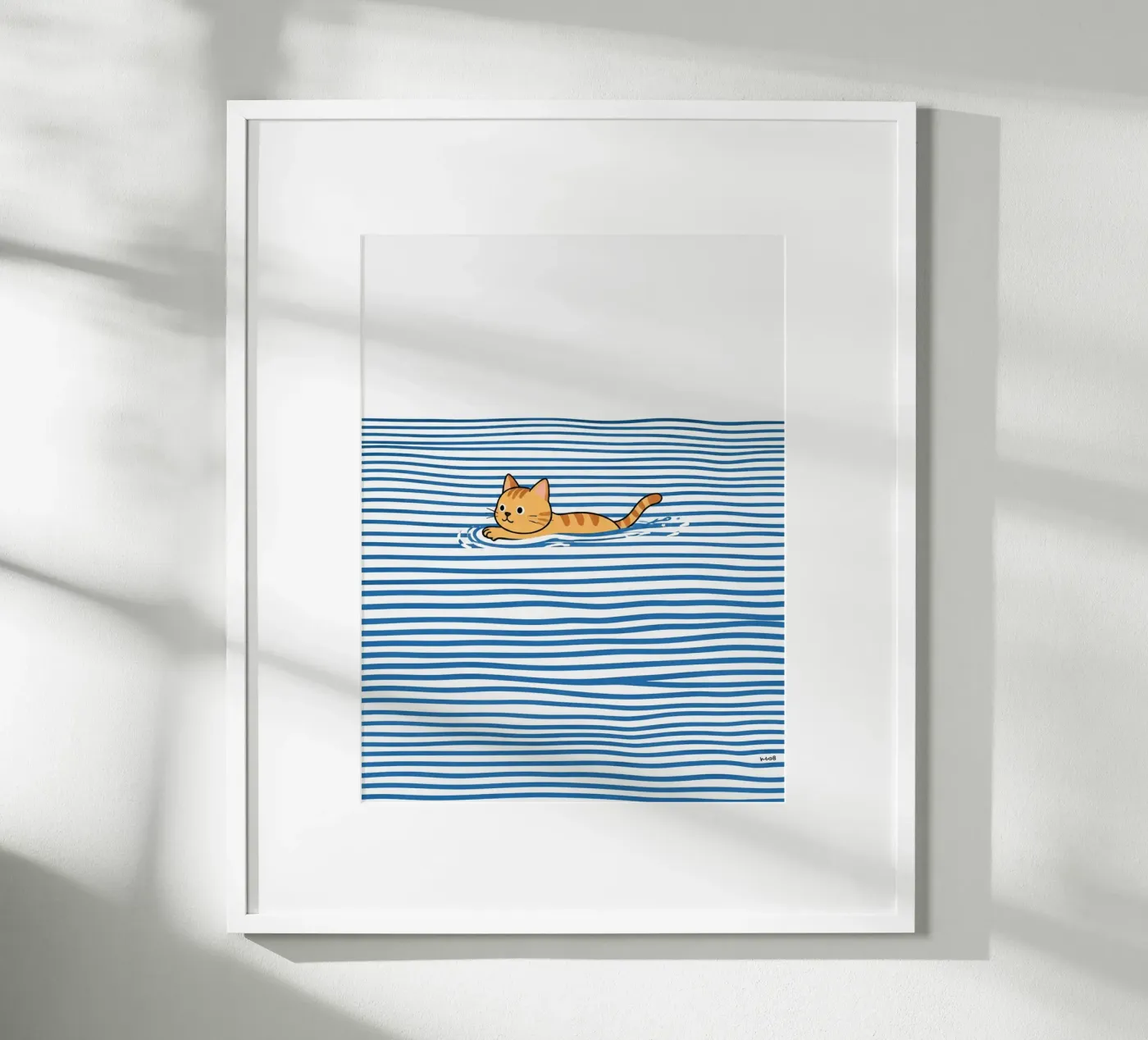 Cat swim poster da Silke Wagnerr