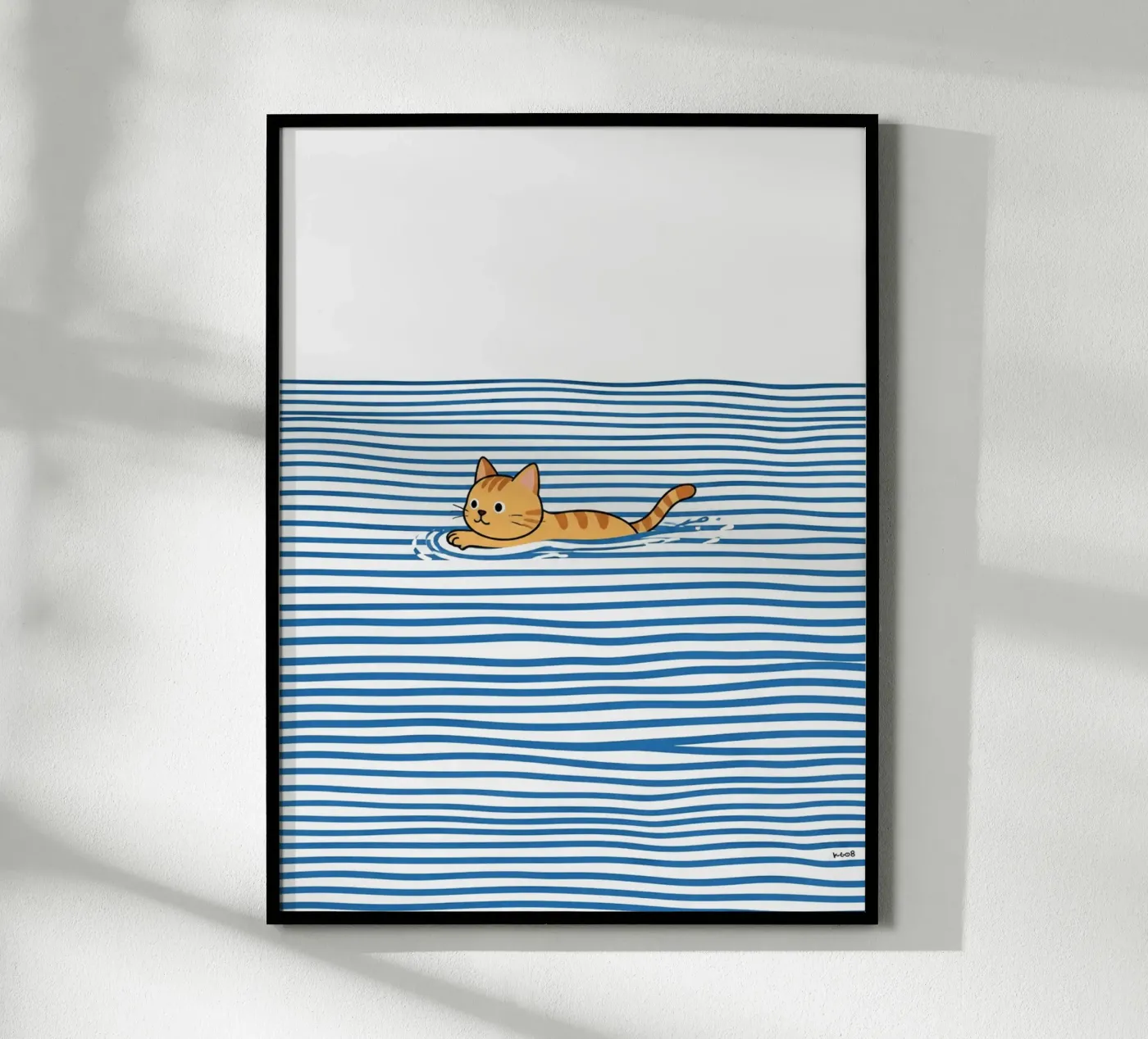 Cat swim poster da Silke Wagnerr