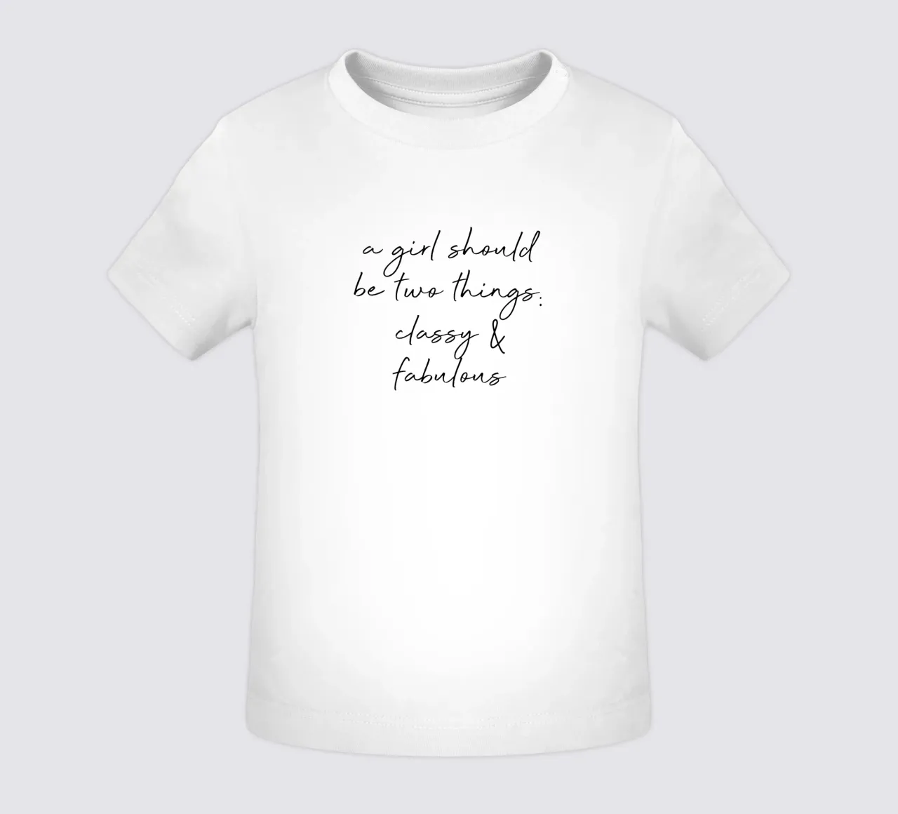 Classy & Fabulous Quote baby t-shirt by Orara Studio