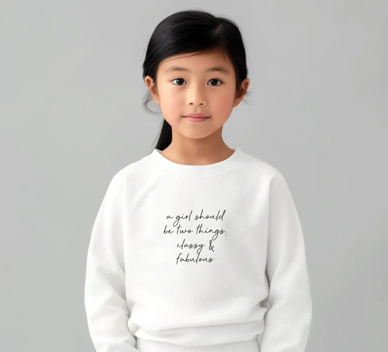 Classy & Fabulous Quote kids sweatshirt by Orara Studio