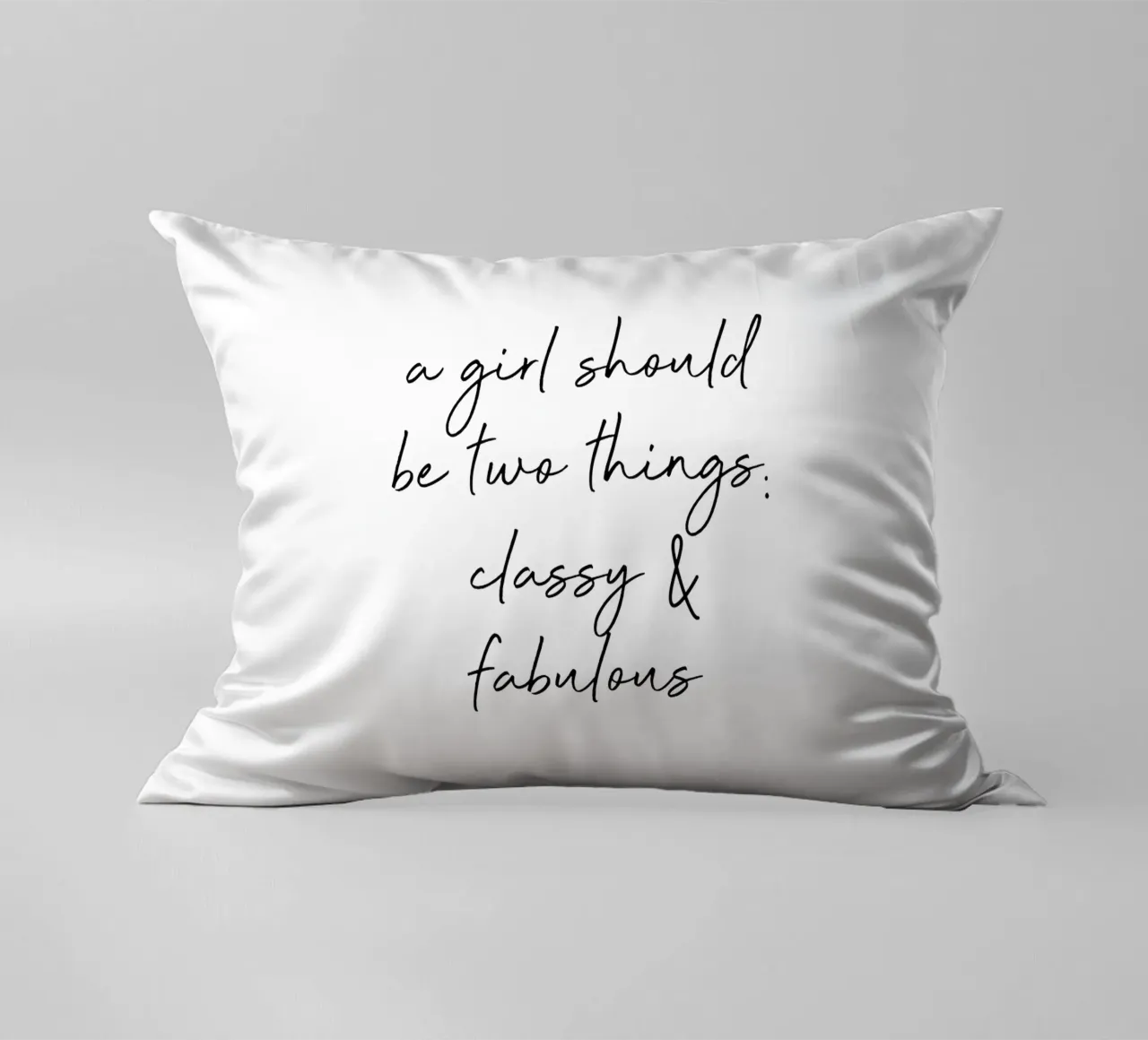 Classy & Fabulous Quote decorative cushion by Orara Studio