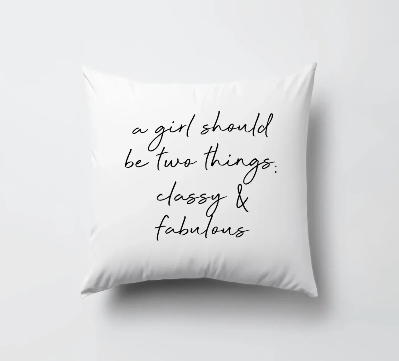 Classy & Fabulous Quote decorative cushion by Orara Studio