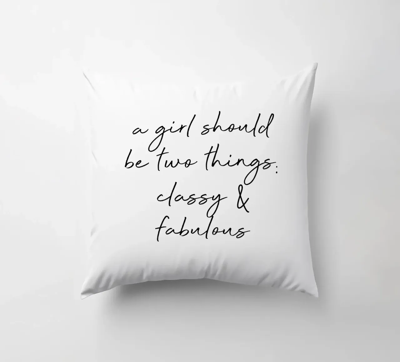 Classy & Fabulous Quote decorative cushion by Orara Studio